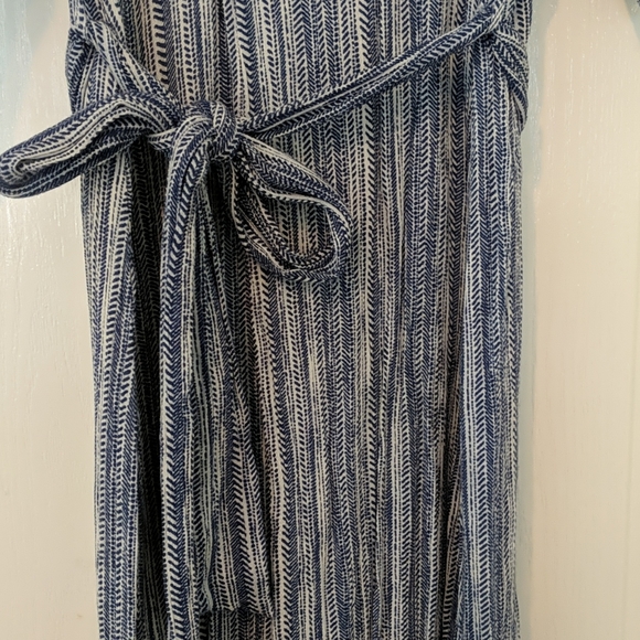 Blue Maxi Dress with Slit - Picture 2 of 3